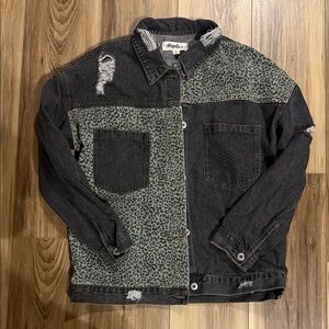 Haptic Black and Gray Jean Jacket